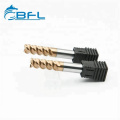 BFL CNC Carbide Stainless Steel Purpose End Mills TiSiN Coating